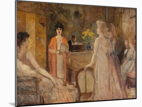 Un mardi, soirée chez Madeleine Lemaire, vers 1910-Henri Gervex-Mounted Giclee Print