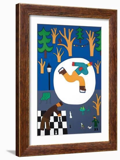 Un matin d'hiver au Parc des Bastions, 2016-Cristina Rodriguez-Framed Giclee Print