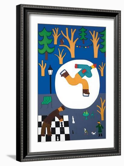 Un matin d'hiver au Parc des Bastions, 2016-Cristina Rodriguez-Framed Giclee Print