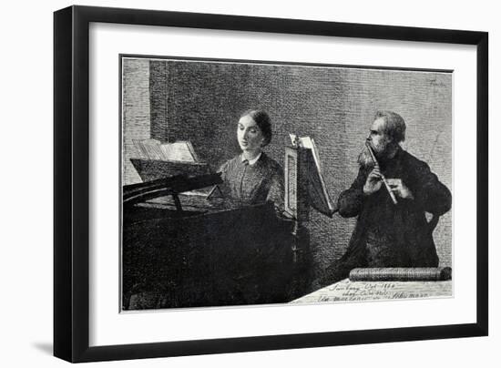 'Un morceau de Schumann'-Henri Fantin-Latour-Framed Giclee Print