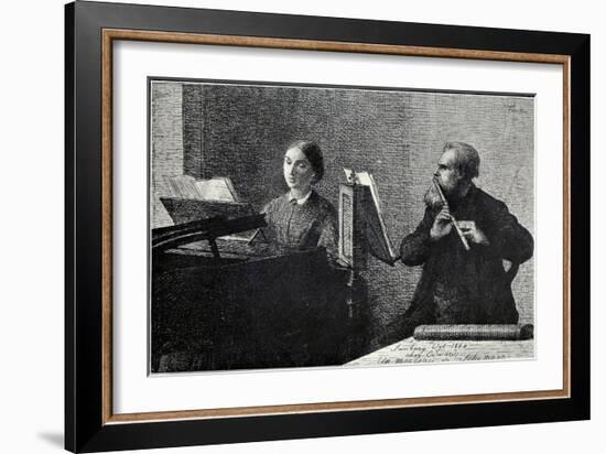 'Un morceau de Schumann'-Henri Fantin-Latour-Framed Giclee Print
