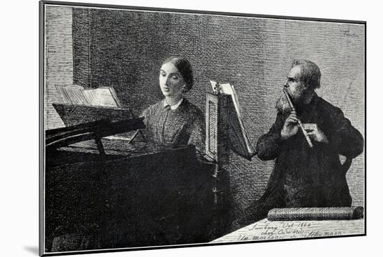 'Un morceau de Schumann'-Henri Fantin-Latour-Mounted Giclee Print