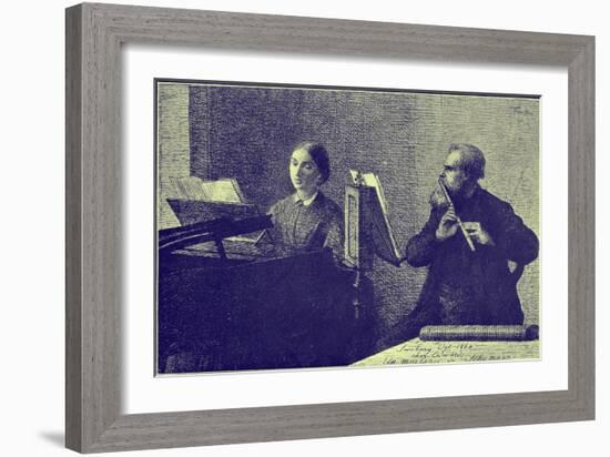 'Un morceau de Schumann'-Henri Fantin-Latour-Framed Giclee Print