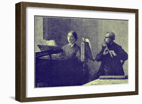 'Un morceau de Schumann'-Henri Fantin-Latour-Framed Giclee Print