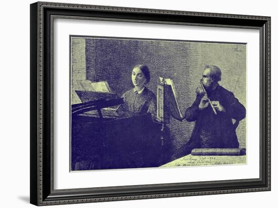 'Un morceau de Schumann'-Henri Fantin-Latour-Framed Giclee Print