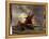 Un Navire Dans La Tempete  (Ships at Stormy Sea) Peinture D'eugene Delacroix (1798-1863) 19Eme Sie-Ferdinand Victor Eugene Delacroix-Framed Premier Image Canvas