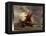 Un Navire Dans La Tempete  (Ships at Stormy Sea) Peinture D'eugene Delacroix (1798-1863) 19Eme Sie-Ferdinand Victor Eugene Delacroix-Framed Premier Image Canvas