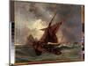 Un Navire Dans La Tempete  (Ships at Stormy Sea) Peinture D'eugene Delacroix (1798-1863) 19Eme Sie-Ferdinand Victor Eugene Delacroix-Mounted Giclee Print