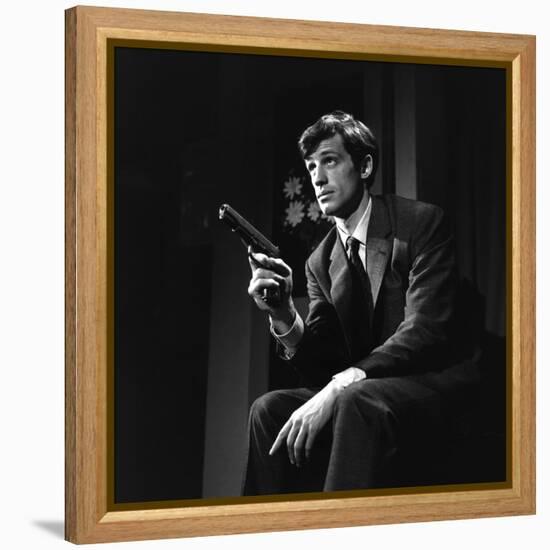 Un Nomme La Rocca by Jean Becker with Jean-Paul Belmondo, 1961 (b/w photo)-null-Framed Stretched Canvas