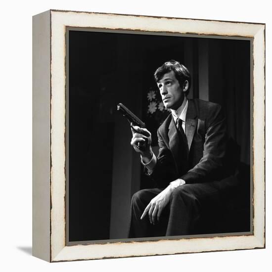 Un Nomme La Rocca by Jean Becker with Jean-Paul Belmondo, 1961 (b/w photo)-null-Framed Stretched Canvas