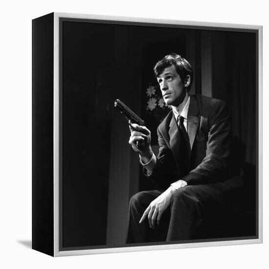 Un Nomme La Rocca by Jean Becker with Jean-Paul Belmondo, 1961 (b/w photo)-null-Framed Stretched Canvas
