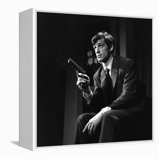 Un Nomme La Rocca by Jean Becker with Jean-Paul Belmondo, 1961 (b/w photo)-null-Framed Stretched Canvas