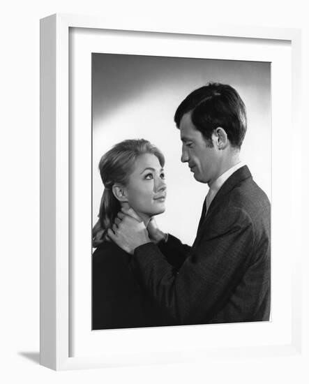 Un Nomme La Rocca by Jean Becker with Jean-Paul Belmondo and Christine Kaufmann, 1961 (b/w photo)-null-Framed Photo