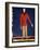 Un Paysan (A Peasant). Representation D'un Homme Barbu Avec Une Chemise Rouge). Peinture De Kasimir-Kazimir Severinovich Malevich-Framed Giclee Print