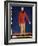 Un Paysan (A Peasant). Representation D'un Homme Barbu Avec Une Chemise Rouge). Peinture De Kasimir-Kazimir Severinovich Malevich-Framed Giclee Print