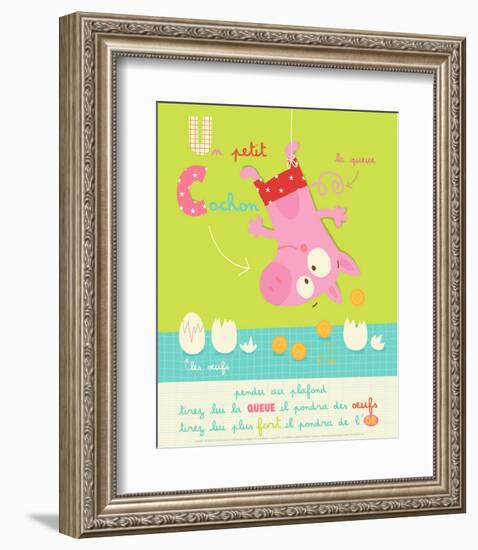 Un Petit Cochon-Isabelle Jacque-Framed Art Print