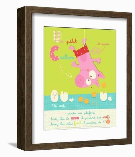 Un Petit Cochon-Isabelle Jacque-Framed Art Print