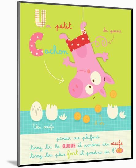 Un Petit Cochon-Isabelle Jacque-Mounted Art Print