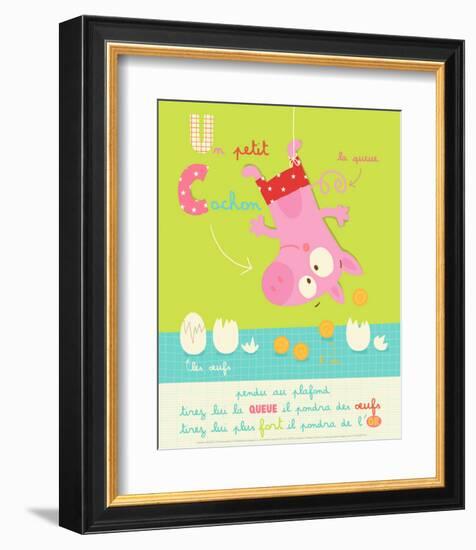 Un Petit Cochon-Isabelle Jacque-Framed Art Print