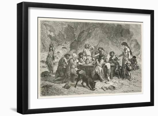 Un Repas a L'Epoque Du Bronze-Emile Antoine Bayard-Framed Giclee Print