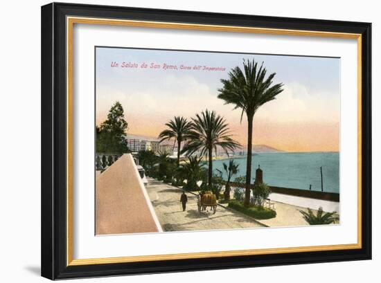 Un Saluto Da San Remo-null-Framed Art Print