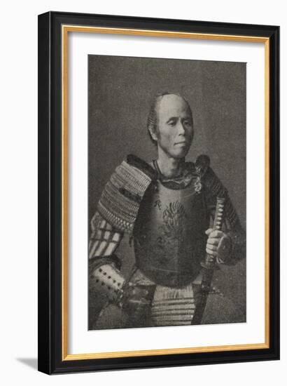 Un samouraï, instructeur de Jiu-Jitsu-null-Framed Giclee Print