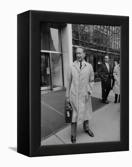 UN Secretary General Dag Hammarskjold-Lisa Larsen-Framed Premier Image Canvas