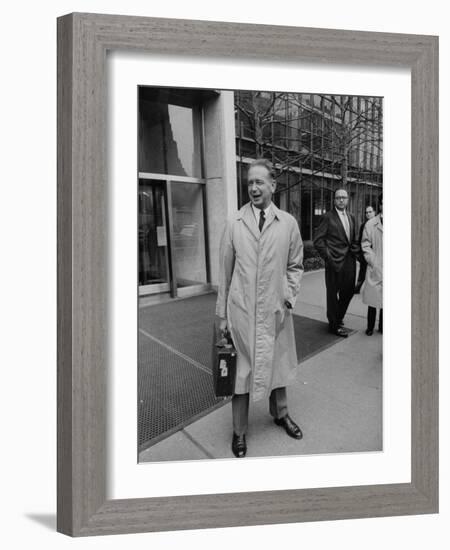 UN Secretary General Dag Hammarskjold-Lisa Larsen-Framed Photographic Print