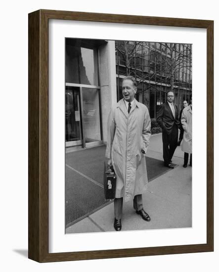 UN Secretary General Dag Hammarskjold-Lisa Larsen-Framed Photographic Print