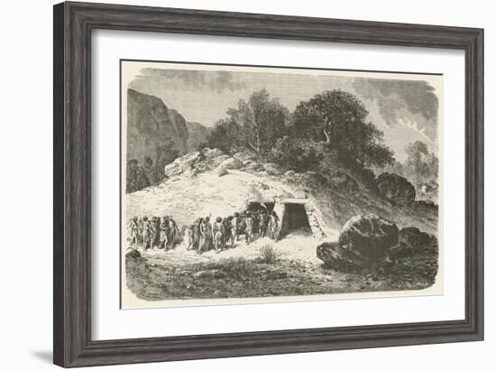 Un Tumulus a L'Epoque De La Pierre Polie-Emile Antoine Bayard-Framed Giclee Print