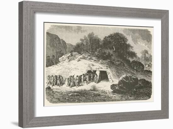 Un Tumulus a L'Epoque De La Pierre Polie-Emile Antoine Bayard-Framed Giclee Print