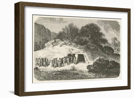 Un Tumulus a L'Epoque De La Pierre Polie-Emile Antoine Bayard-Framed Giclee Print