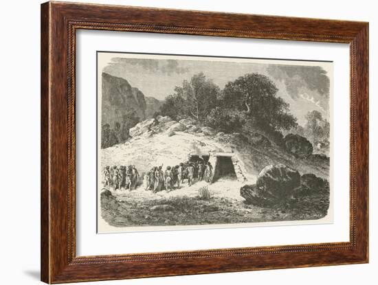 Un Tumulus a L'Epoque De La Pierre Polie-Emile Antoine Bayard-Framed Giclee Print