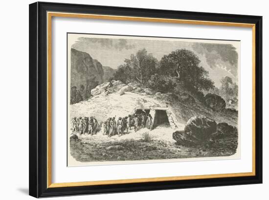 Un Tumulus a L'Epoque De La Pierre Polie-Emile Antoine Bayard-Framed Giclee Print