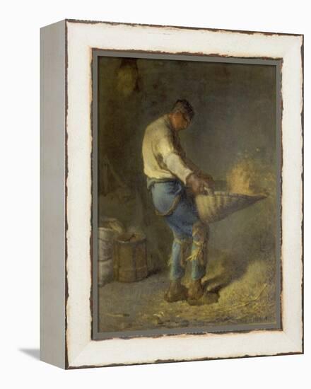 Un Vanneur (Separate the Wheat from the Chaff), 1866-1868-Jean-François Millet-Framed Premier Image Canvas