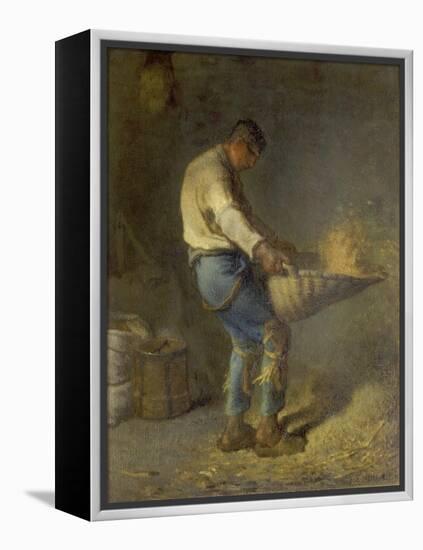 Un Vanneur (Separate the Wheat from the Chaff), 1866-1868-Jean-François Millet-Framed Premier Image Canvas