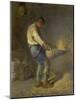 Un Vanneur (Separate the Wheat from the Chaff), 1866-1868-Jean-François Millet-Mounted Giclee Print