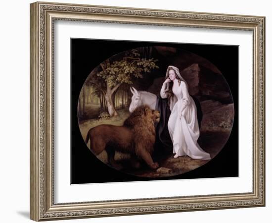 Una and the Lion (Isabella Saltonstall as Una in Spenser's 'Faerie Queene'), 1782-George Stubbs-Framed Giclee Print