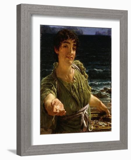 Una Carita-Sir Lawrence Alma-Tadema-Framed Giclee Print