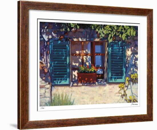 Una Finestral In Monteriggioni-Tom Swimm-Framed Giclee Print