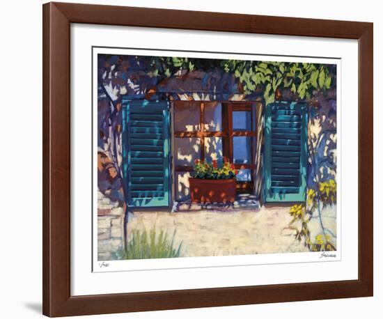 Una Finestral In Monteriggioni-Tom Swimm-Framed Giclee Print