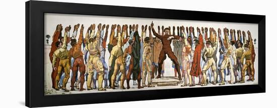 Unanimity (The Oath). Second Version by Hodler, Ferdinand (1853-1918). Oil on Canvas, 1912-1913, Di-Ferdinand Hodler-Framed Giclee Print