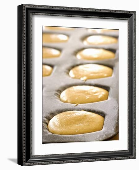 Unbaked Lemon Madeleines in the Baking Tin-Alain Caste-Framed Photographic Print