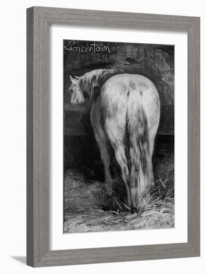 Uncertain, the Horse in the Stable-Theodore Gericault-Framed Giclee Print