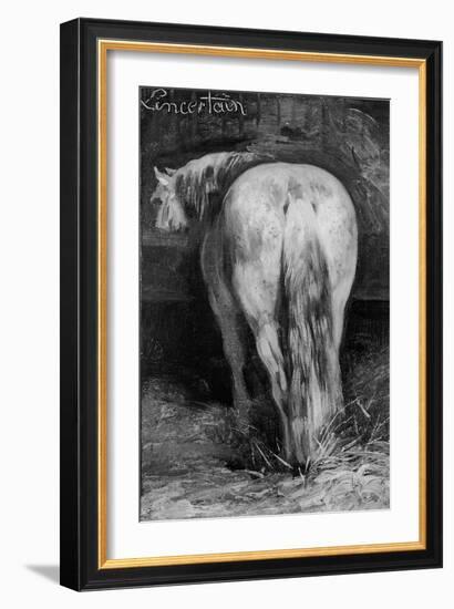 Uncertain, the Horse in the Stable-Theodore Gericault-Framed Giclee Print