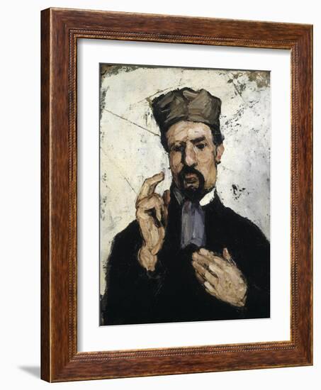 Uncle Dominique as a Lawyer-Paul Cézanne-Framed Art Print