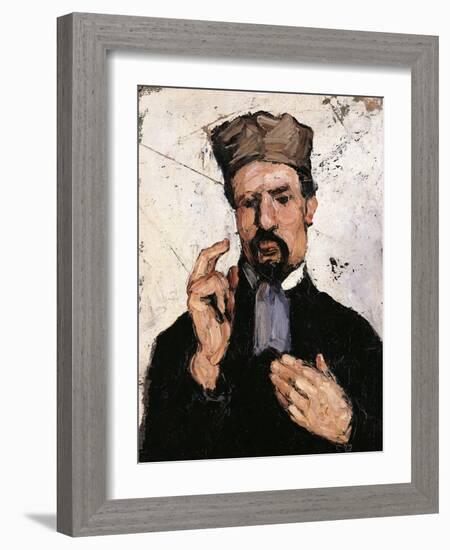 Uncle Dominique (The Lawyer)-Paul Cézanne-Framed Giclee Print