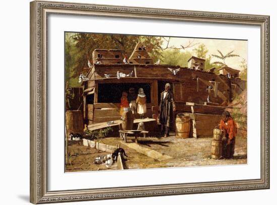 Uncle Ned at Home, 1875-Winslow Homer-Framed Giclee Print