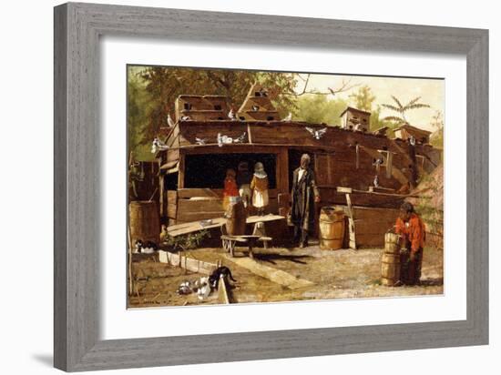 Uncle Ned at Home, 1875-Winslow Homer-Framed Giclee Print