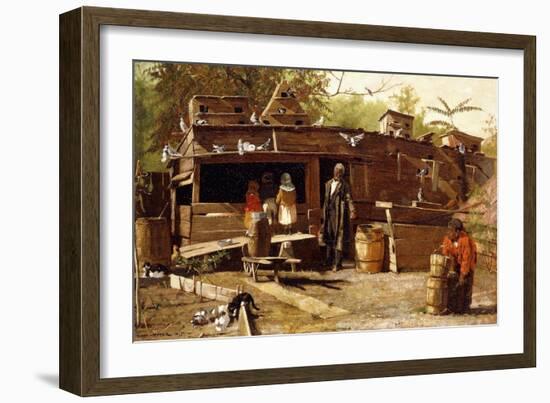 Uncle Ned at Home, 1875-Winslow Homer-Framed Giclee Print